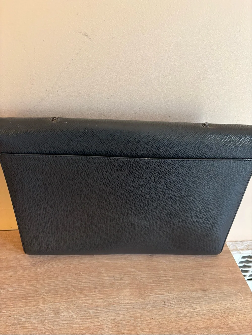 Authentic Louis Vuitton leather briegcase laptop bag